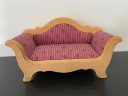 Sofa Holz Bodo Hennig Puppenhausmöbel 1:12