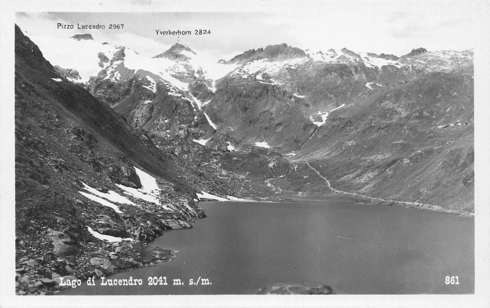 Cartoline postali: Lago di Lucendro Leventina – Usato da Biasca venduto da Blenio71