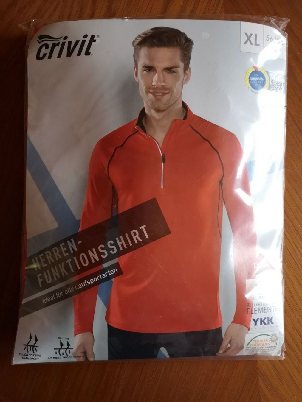 T-Shirts: Herren Funktionshirt rot Gr. 56/58 – Neu und originalverpackt aus Rothrist von GIWALD
