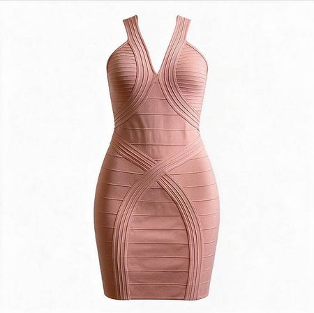 Guess Pink Bandage Mini Dress M