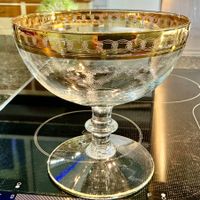 MURANO VENEDIG VINTAGE BLEIKRISTALL FUSSSCHALE AUS 70-ER