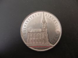 Medaille Basel Erbauung Elisabethkirche 1857 - 1865