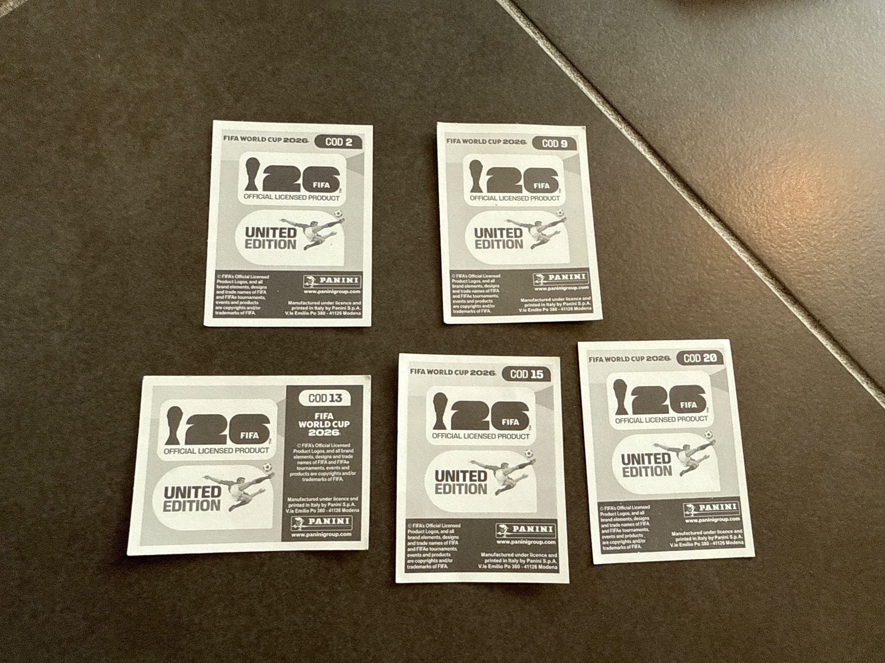 Panini Carte collezionabili: COD 2,9,13,15,20 – Nuovo e nell'imballaggio originale da Savigny venduto da Kinderboutique