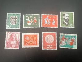 Deutsche Bundespost  1957 Mi. Nr. 249-56  *   (4936)