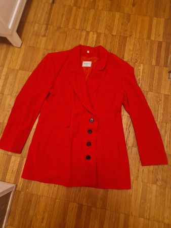 Rotes Akris Blazer 100% Schurwolle Gr. 40