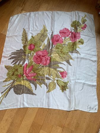Vintage Seidentuch von Belloth 75 x 75 cm