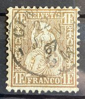 1863, Sitzende Helvetia 36a, Attest Liniger, SBK 650 Fr.