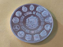 Venezuela 1100 Bolivares "Kolumbus" 1992 Silber Kl. Auflage