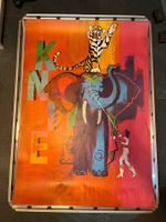 plakat knie, donald brun, elefant, tiger