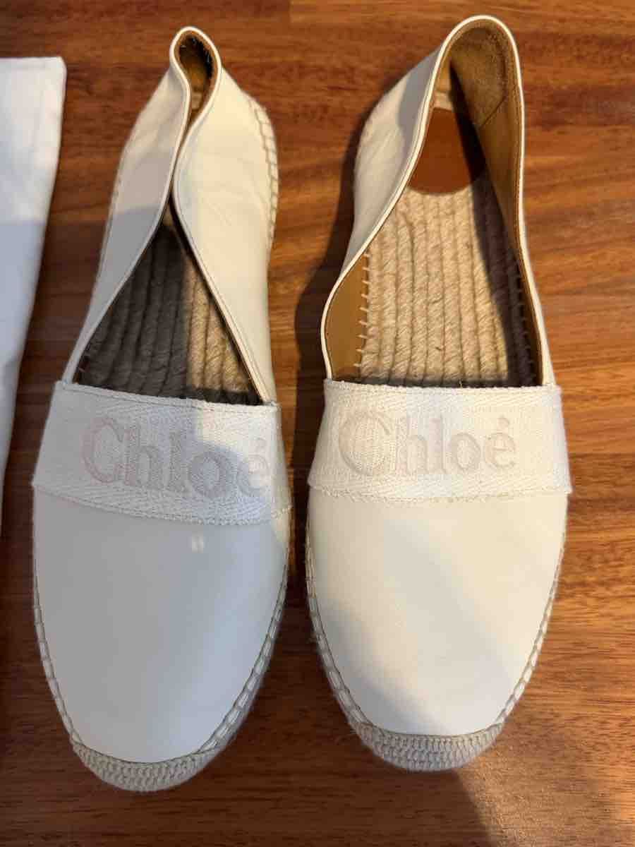 Chloé Scarpe da donna: Chloe Espadrilles white leather - 41 - perfect condition – Usato da Zollikon venduto da mar_dm78