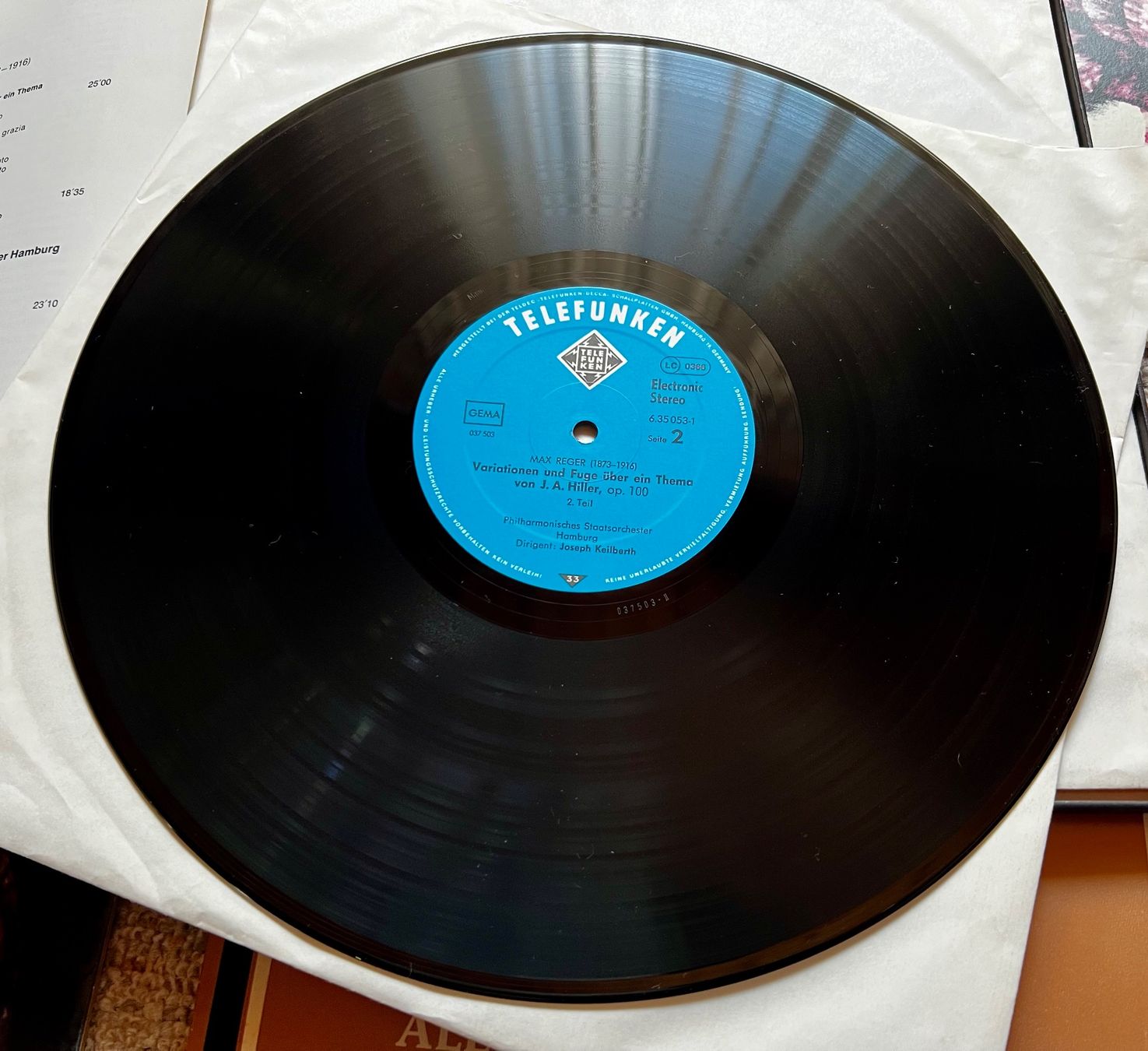 Dischi in vinile: MAX REGER RARE SAMMLUNG 7 LPs TOP - KEILBERTH – Usato da Unterseen venduto da vinylmore 1