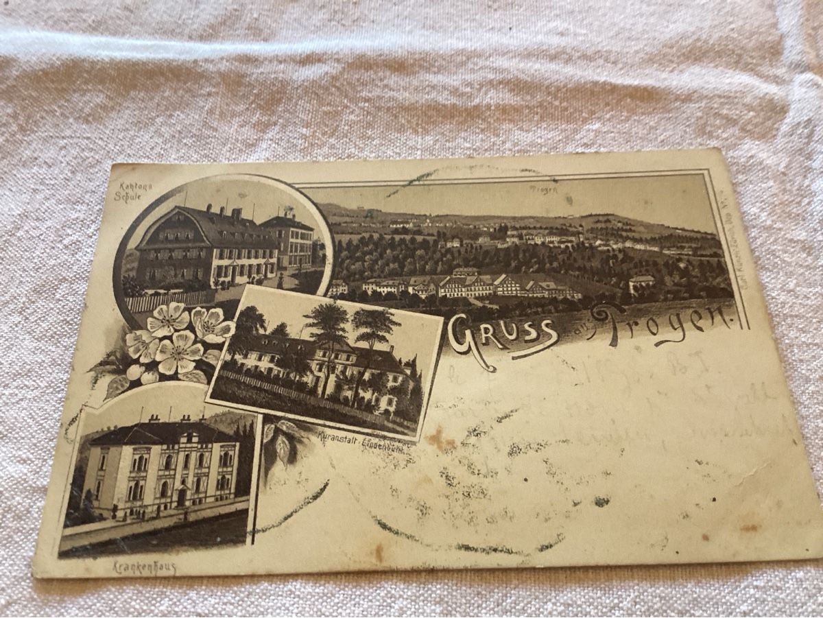 Cartoline postali: Trogen 1908 litho – Usato da Luc (Ayent) venduto da Rebouille