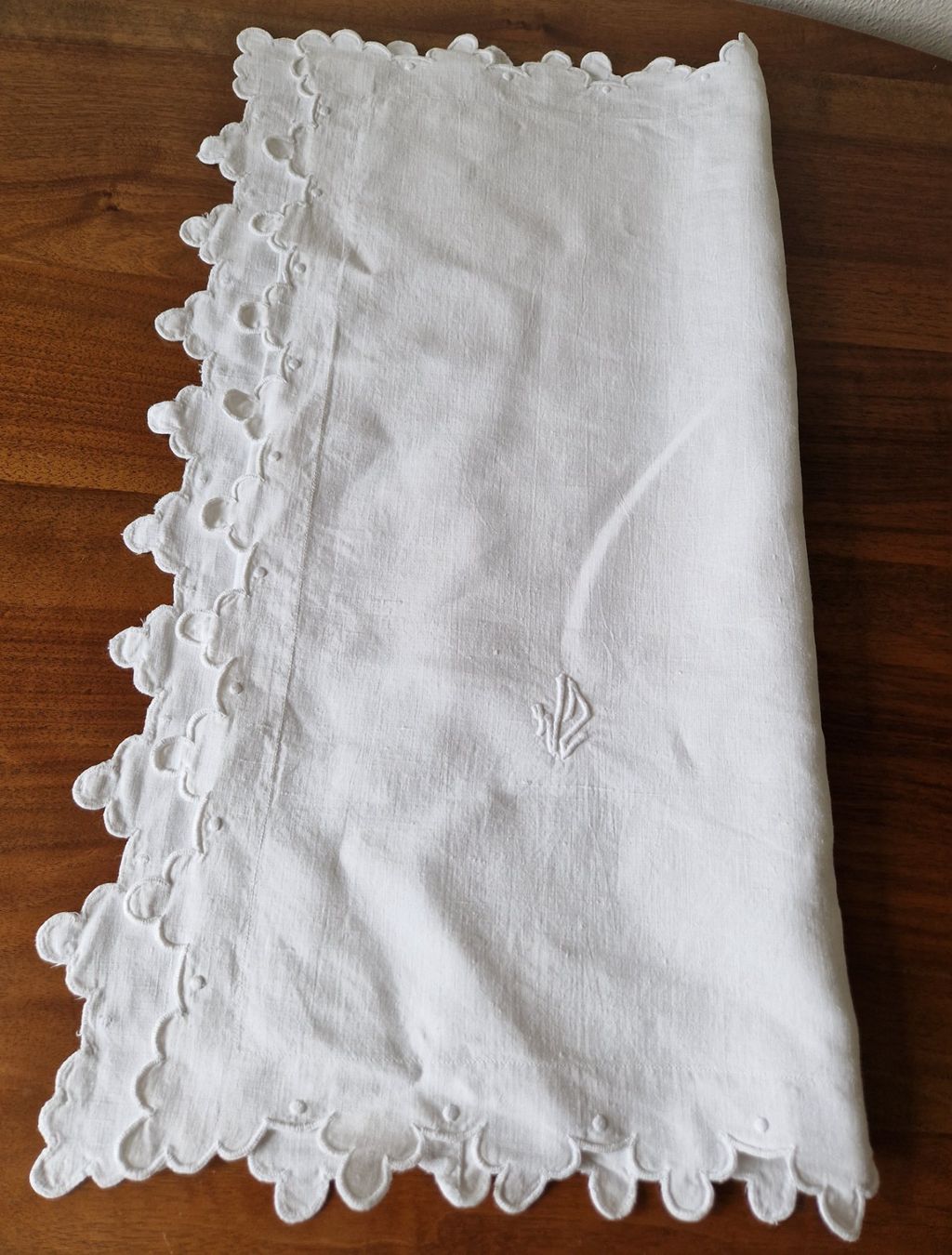 Biancheria da letto: Leinen Kissenbezug  Monogramm – Nuovo (secondo la descrizione) da Bern venduto da Antikbatik 2
