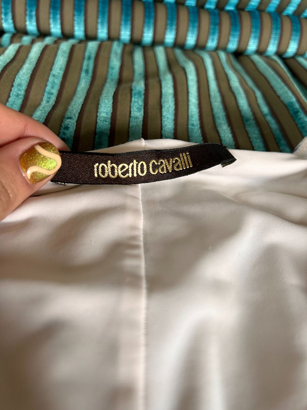 Roberto Cavalli Vestiti: Robe Roberto Cavalli imprimé coquillages – Usato da Geneve venduto da Salomevergne 2