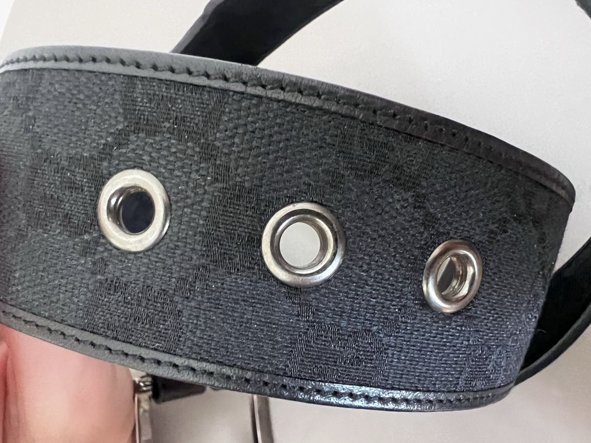 Gucci Cinture: Taillengürtel Gucci mit Logo 85 cm – Nuovo (secondo la descrizione) da Basel venduto da katayasistersvintage 5