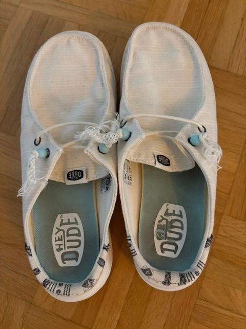 Scarpe da donna: Sommer - Schuhe, Schlüpfer "HEY DUDE" Gr. 40 – Nuovo (secondo la descrizione) da Walenstadt venduto da ricamul