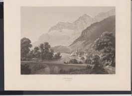 Amsteg  UR   :   6 alte Bilder  (Stich + Xylographie)