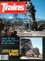 Zeitschrift Trains 07.1981, das wichtigste US-Eisenbahn-Heft