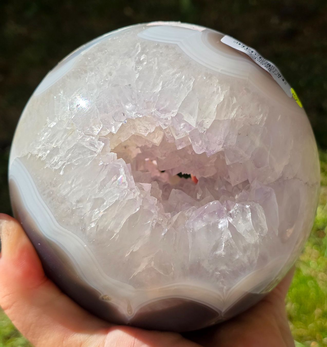 Minerali & Pietre curative: Wunderschöne Amethyst-Achat-Kugel 2.1kg – Nuovo e nell'imballaggio originale da Matzingen venduto da Shay_Crystalz 5