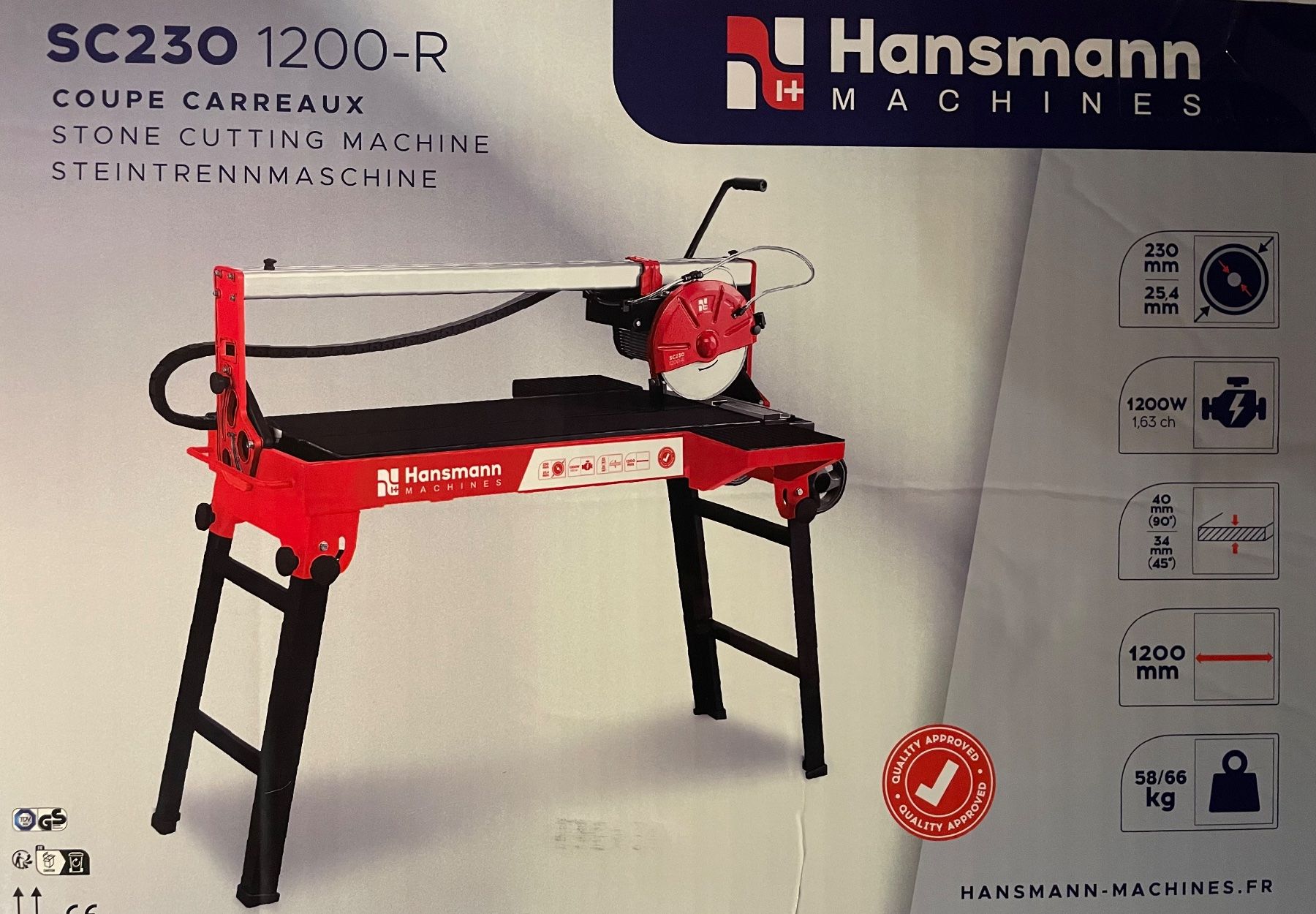 Tutte le macchine: Fliesenschneider Hansmann oder Scheppach – Nuovo e nell'imballaggio originale da Walliswil b.Wangen venduto da papillon031