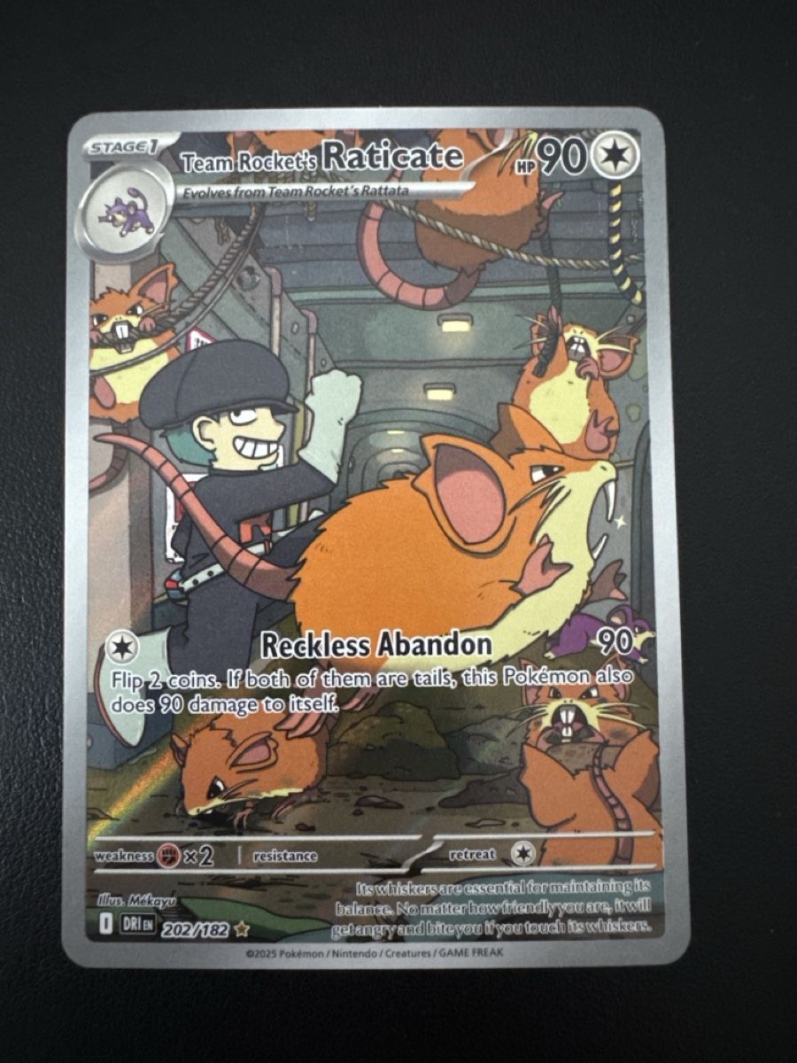 Team Rocket‘s Raticate AR - Destined Rivals (202/182) EN (Neu und ...