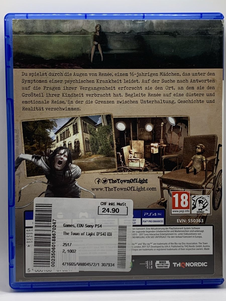 Sony Giochi: The Town of Light - PS4 – Usato da Ostermundigen venduto da RG-Collector 1