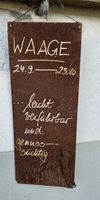 Dekoschild Edelrost Sternzeichen Waage