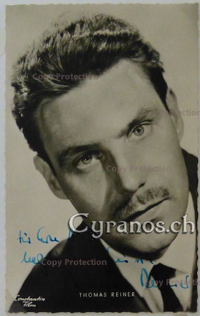 Autografi: Thomas Reiner (1926-2024) Schauspieler - Autogramm – Usato da Dietikon venduto da cyranos.ch