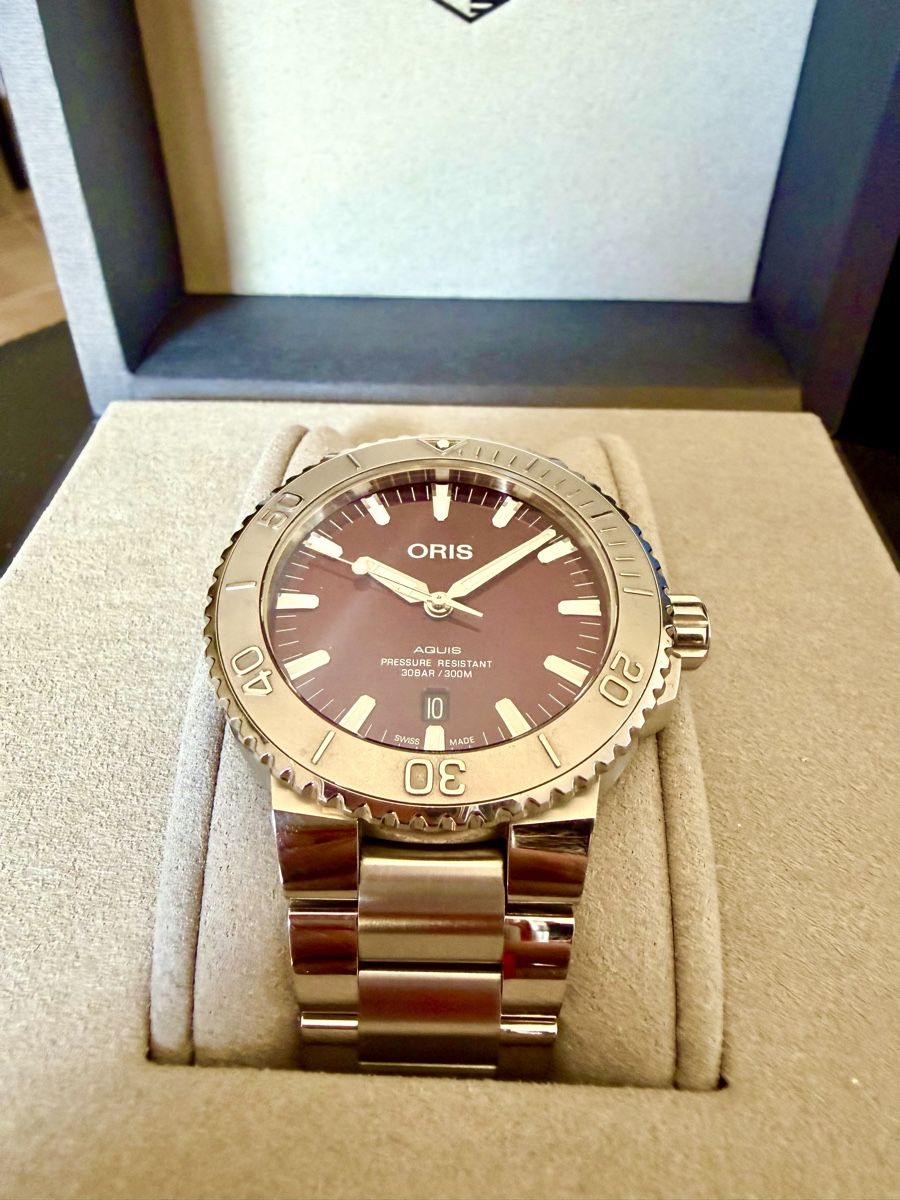 Oris Orologi: Oris Aquis Relief rot 43.5mm – Usato da Uetendorf venduto da Musig-Giu
