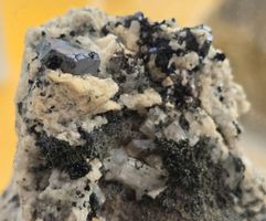 Mineralogie Sammelset wie Monazit Magnetit Ilmenit Binntal