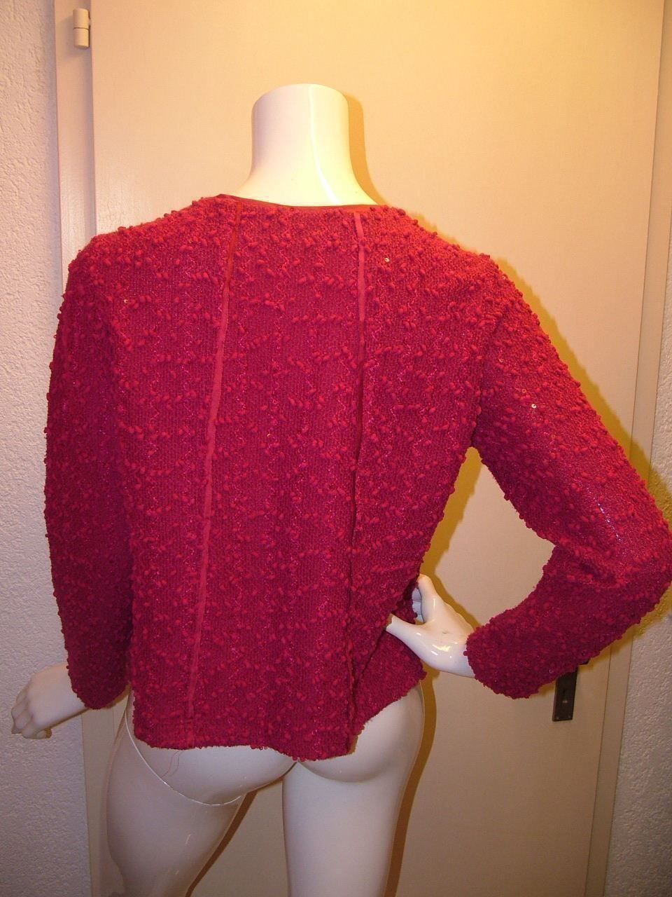 Giacche: Strickjacke von Sommermann, Gr. M, fuchsia, Bouclé %%% – Usato da Nunningen venduto da Fashion-Ave51 2