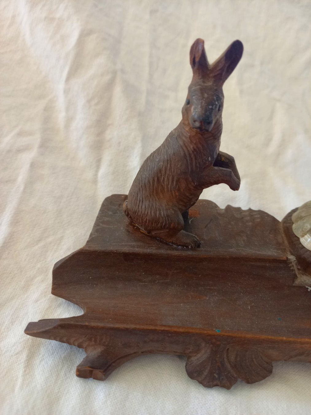 Altro in Antiquarato & Arte: Encrier ancien en bois avec décor lapin – Usato da Rossens FR venduto da Souris1 2