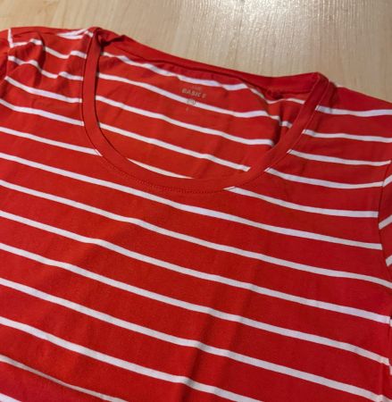 Damen Basic T-Shirt gestreift