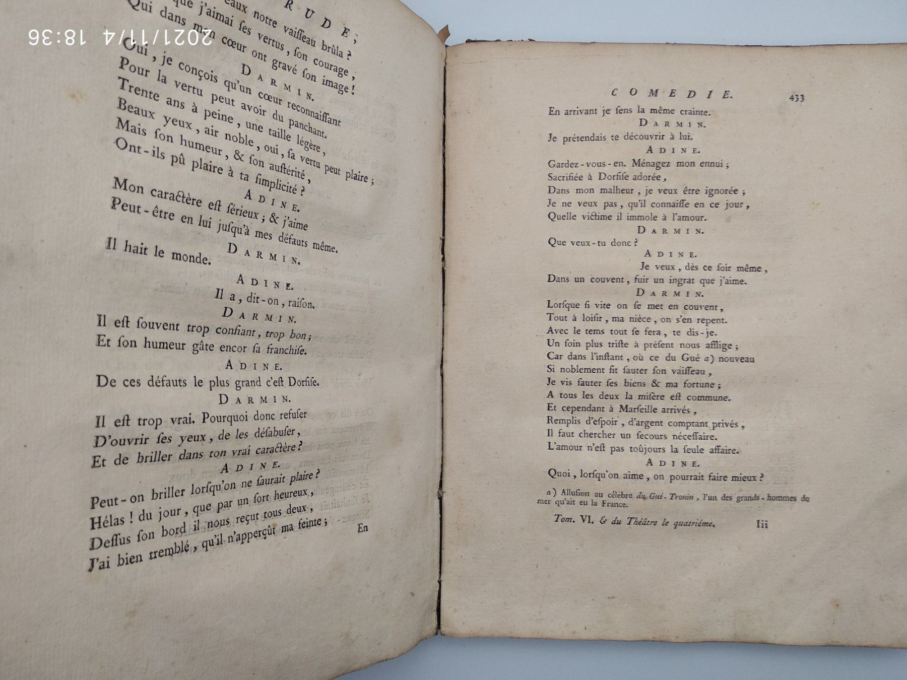 Libri: VOLTAIRE - THEATRE COMPLET - 1768 – Usato da Goldach venduto da Gaip 4