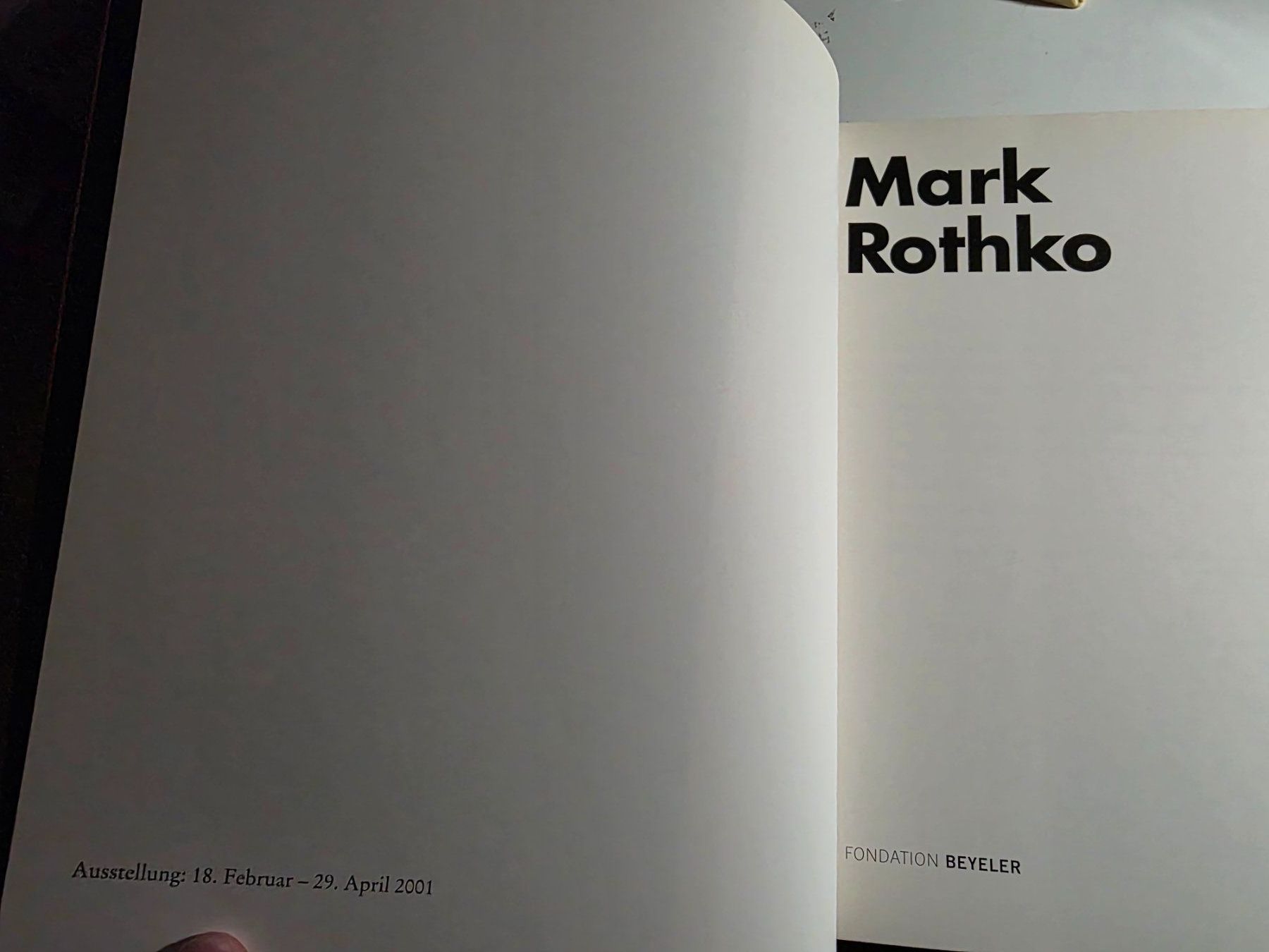 Bücher: Mark Rothko - Foundation Beyeler 2001 – Neu (gemäss Beschreibung) aus Walterswil BE von Lonitti 4