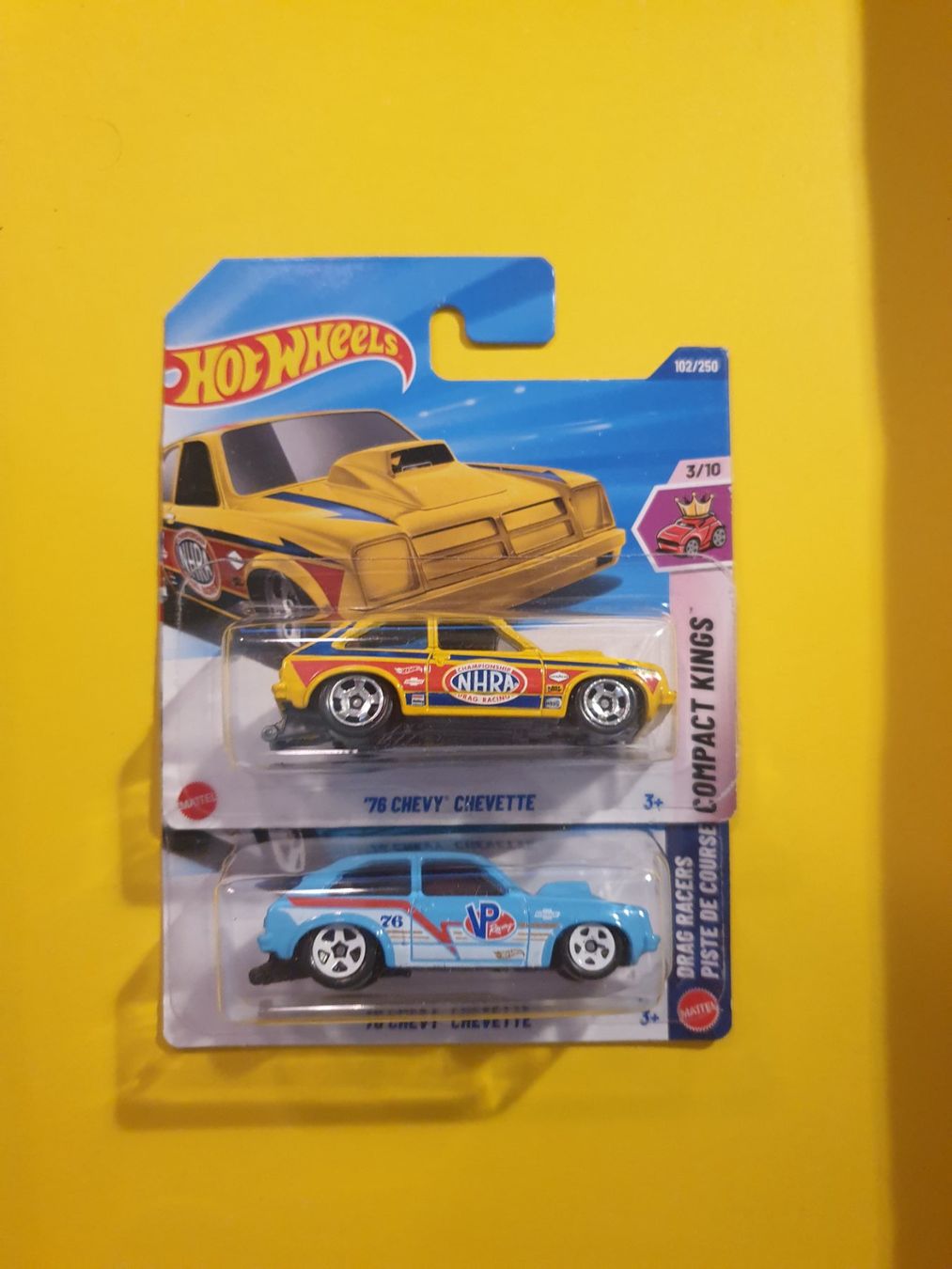Hot Wheels Modellini d'auto: 2 x Hot Wheels '76 CHEVY CHEVETTE – Nuovo e nell'imballaggio originale da Oftringen venduto da Rotor