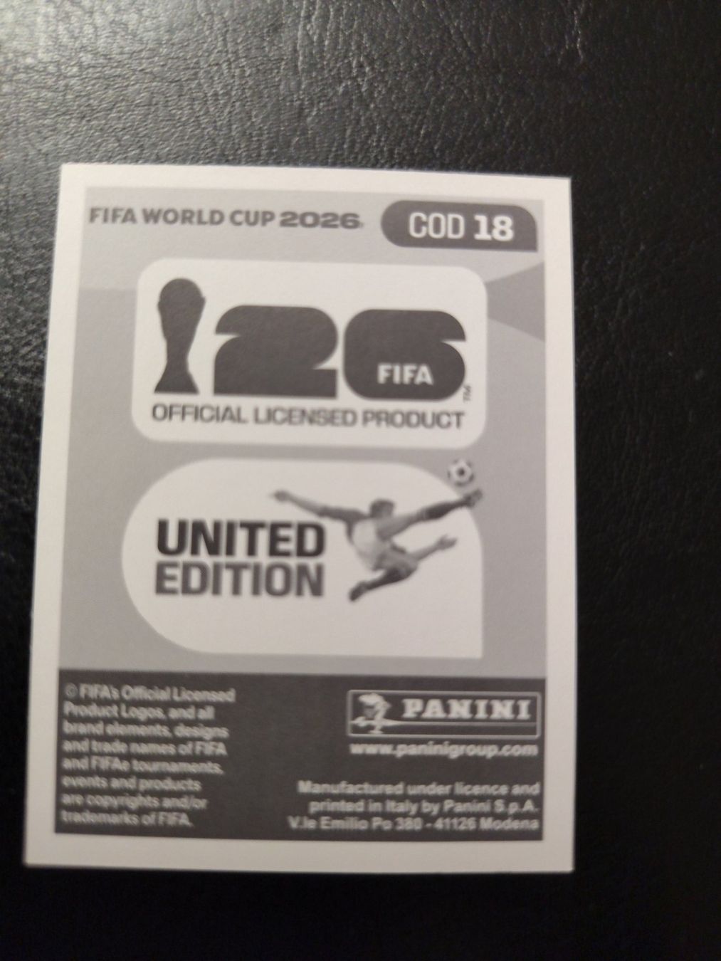Panini Carte collezionabili: Panini FIFA World Cup 2026 COD 18 – Nuovo (secondo la descrizione) da Matzingen venduto da Clie42 1