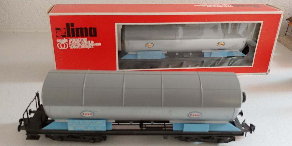 Wagon-citerne Lima échelle N – FS Esso – Modèle Réduit De Train – Occasion