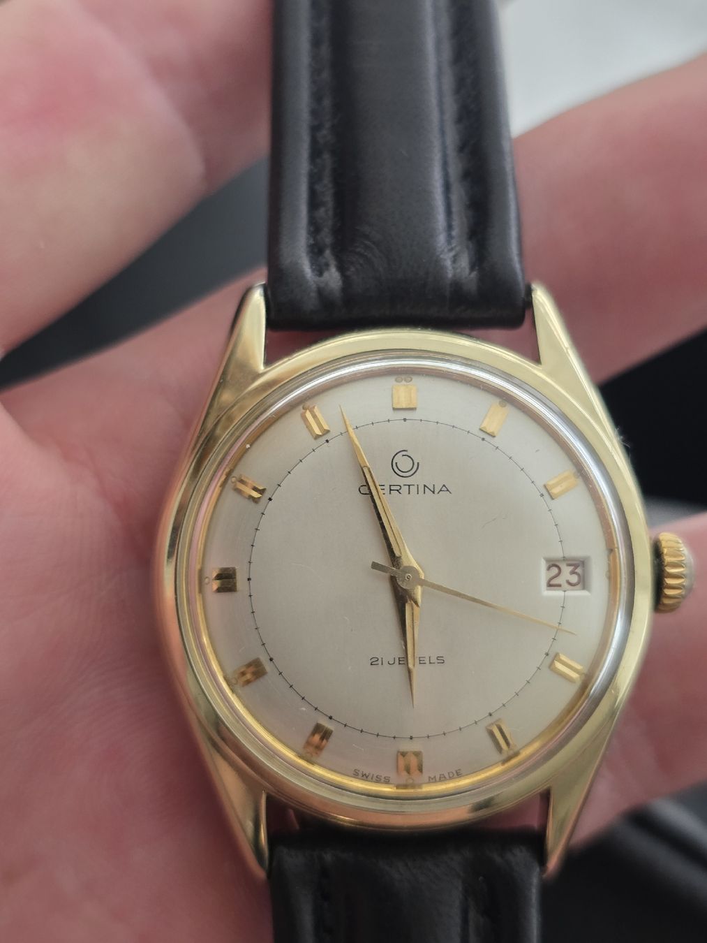 Certina Orologi: Certina automatique plaque lamine  – Usato da Grand-Lancy venduto da Precision-GE 5