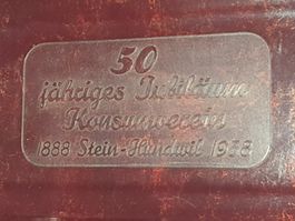 Werbe Konsumverein Stein Hundwil Bakelit Schale