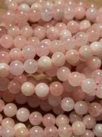 Strang echte pink Morganite Kugeln 6 mm