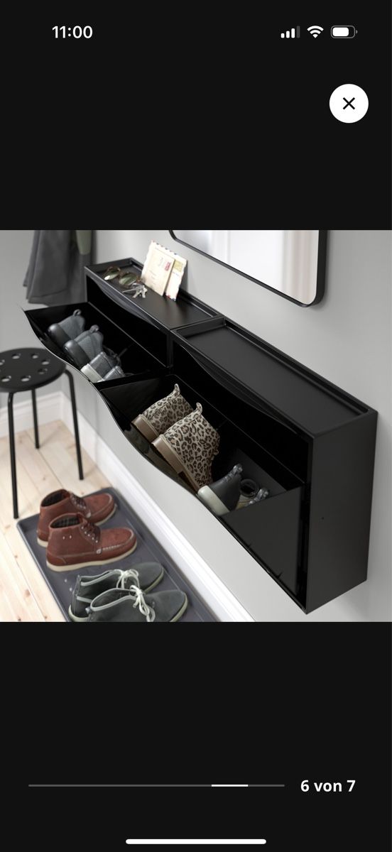 Armadi: Ikea Schuhschrank "Trones" Schwarz  6 Stück – Usato da Muolen venduto da Jassii97 2