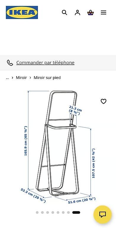Specchi: Miroir sur pied IKEA – Usato da La Chaux-de-Fonds venduto da vorlure 3