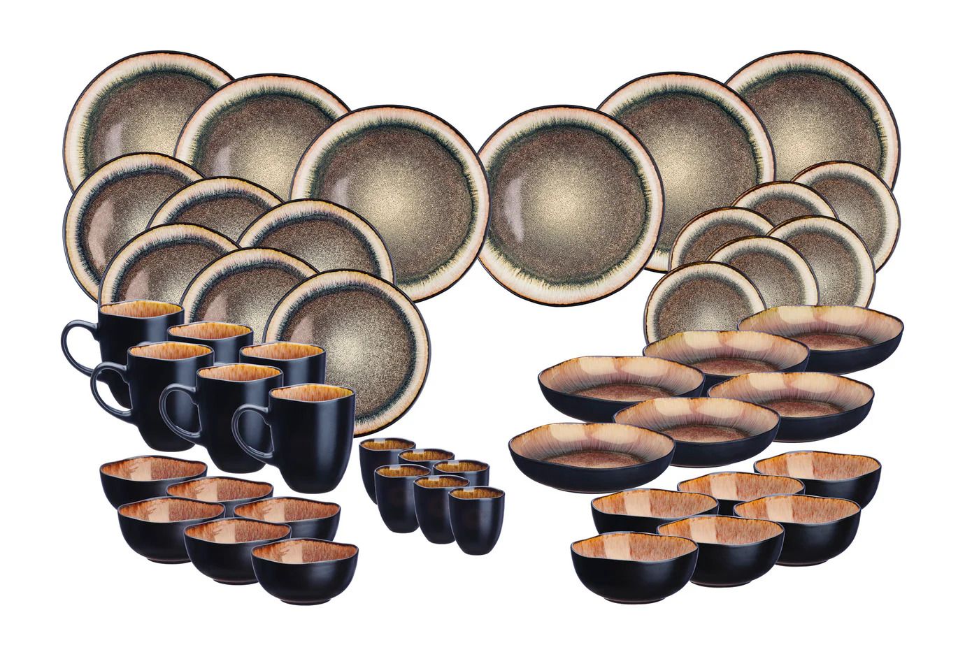 Set di piatti: Geschirr-Set IRIS – Nuovo e nell'imballaggio originale da Bremgarten AG venduto da simpliCH