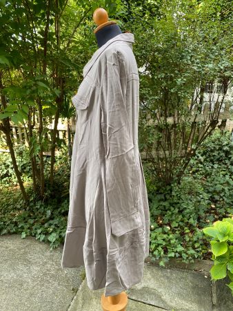 Damen Blusenkleid beige langarm gebraucht guter Zustand