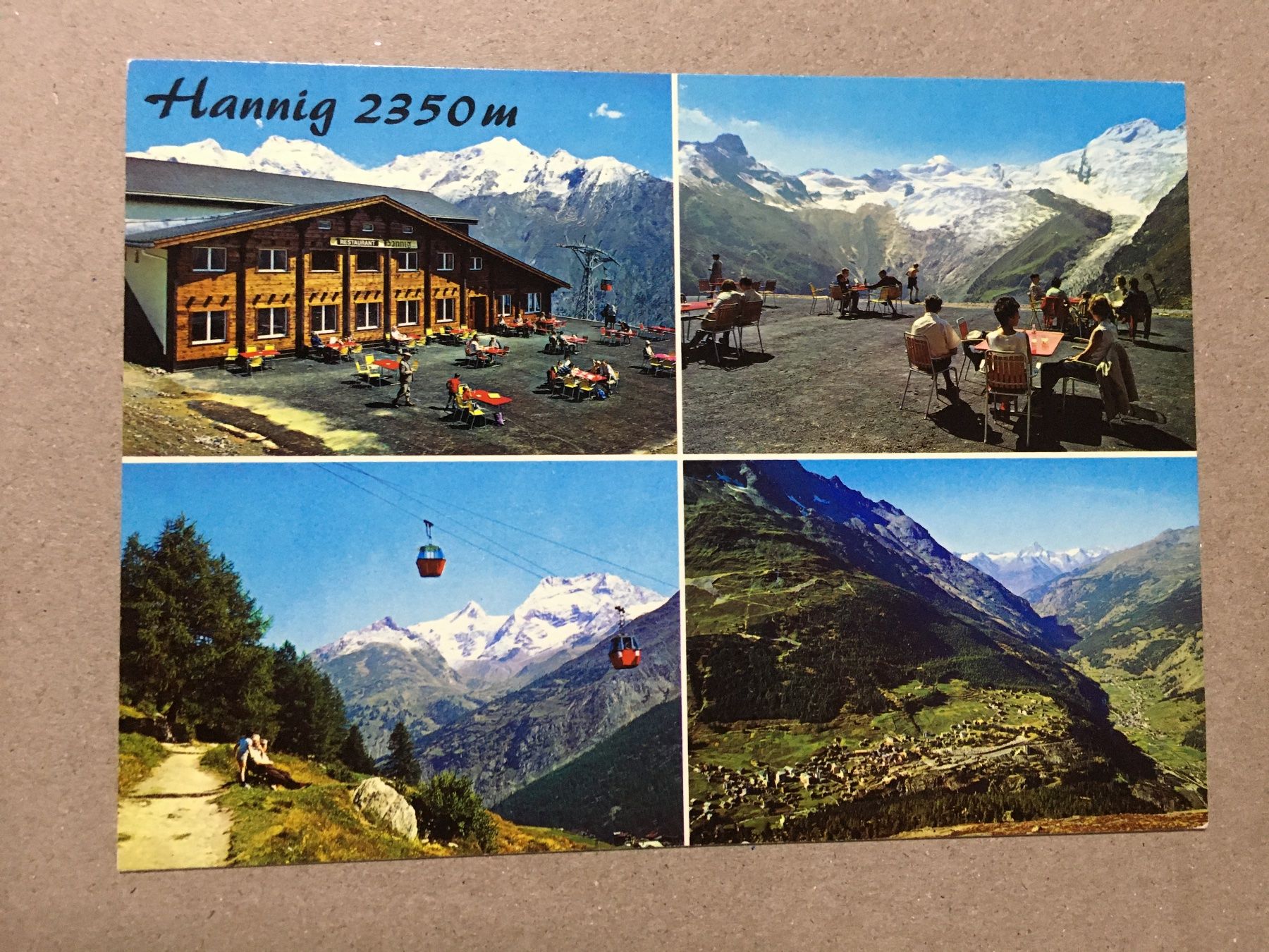 Ansichtskarten: Hannig Saas-Fee Wallis mehrbildrig – Gebraucht aus Küttigen von Melisch1000