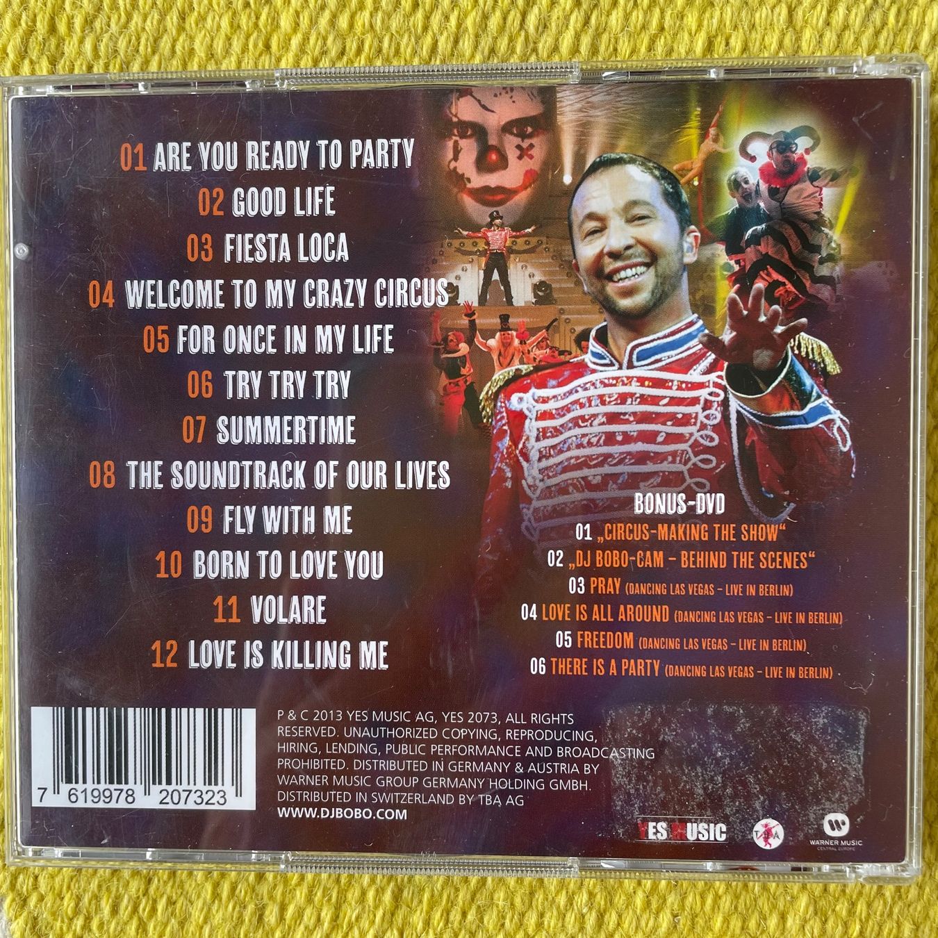 CDs: DJ BOBO-CD+DVD CIRCUS – Gebraucht aus Rorschacherberg von CD-Roli 1