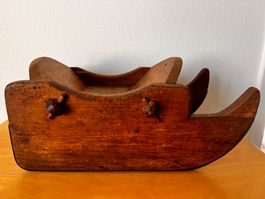 Antiker Kinder-Holzschlitten
