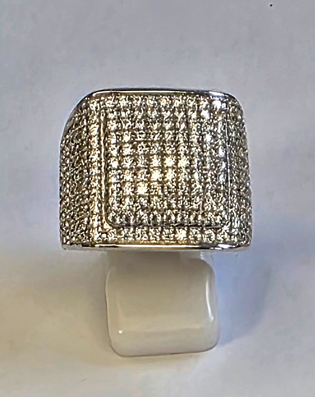 Anelli: Herren Ring mit vielen Diamanten Grösse 59 – Nuovo (secondo la descrizione) da Zürich venduto da Bieter04 4