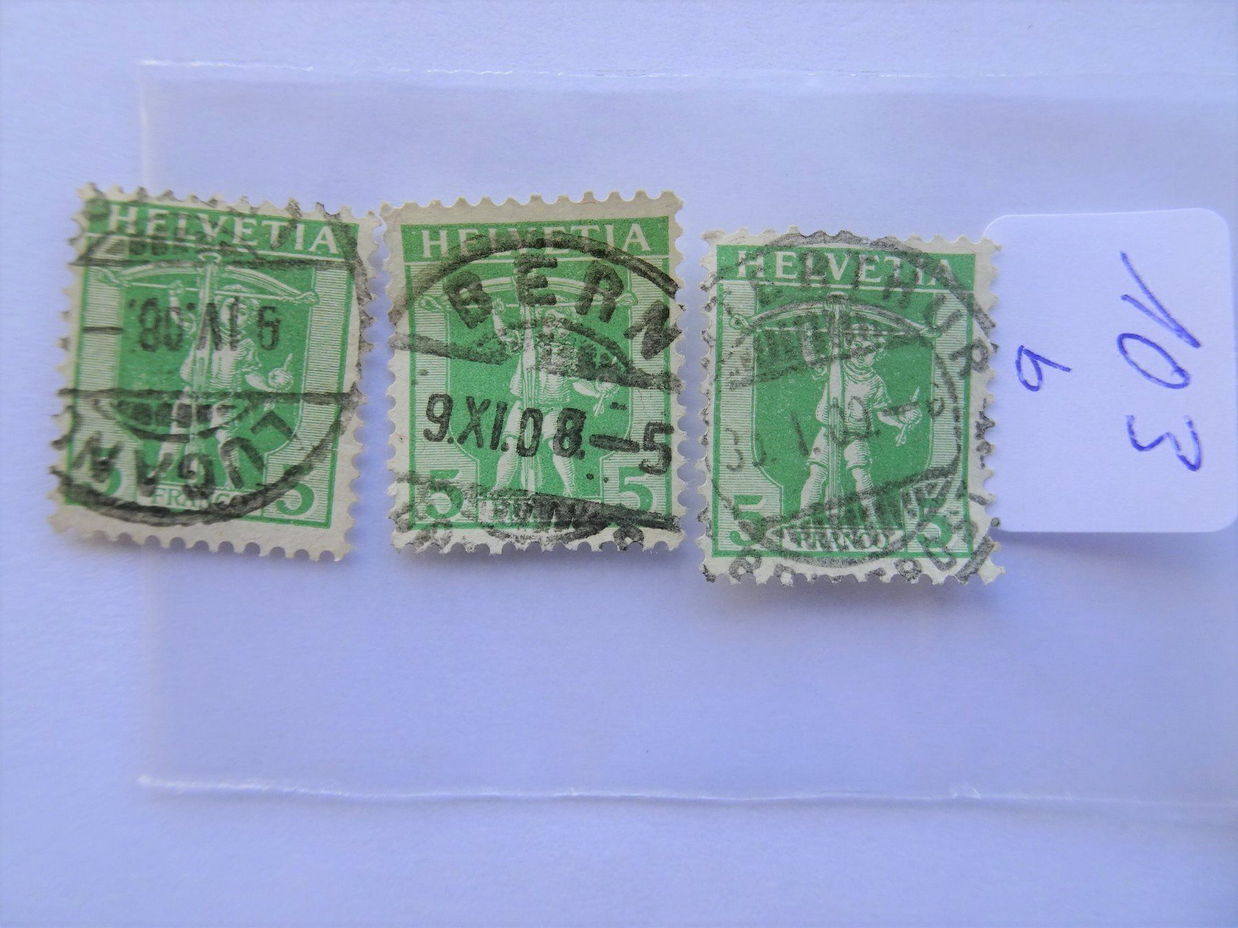 Alle Briefmarken: 1908 mit Vollstempel – Gebraucht aus Aadorf von Chnorli-Furz 1